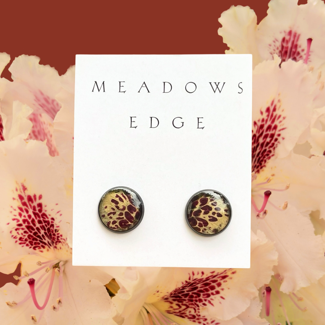 Rhododendron Flower Petal Earrings