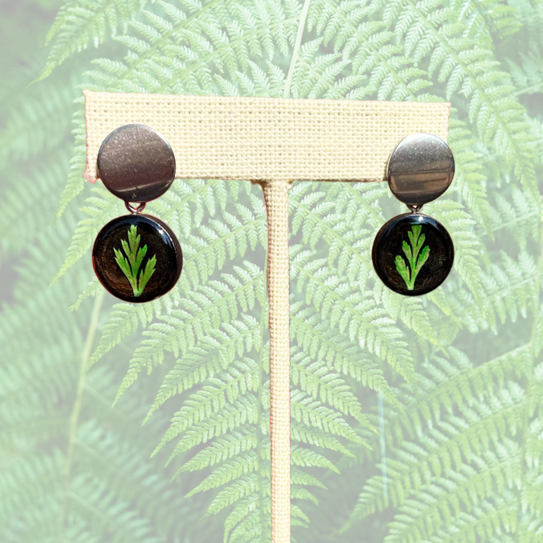 Fern Leaf Dangle Earrings