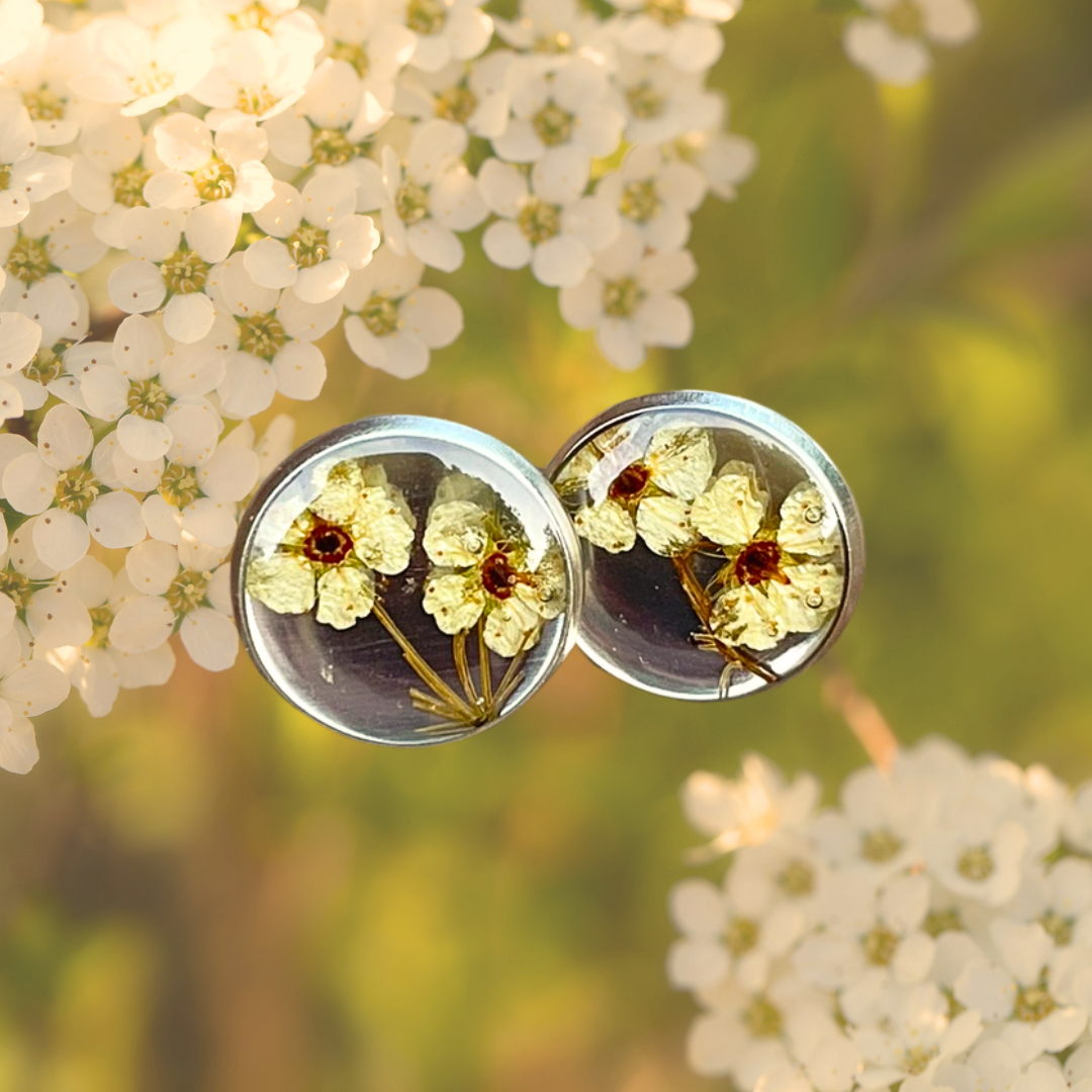 A-Meadowsweet Flower Earrings