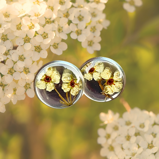 A-Meadowsweet Flower Earrings